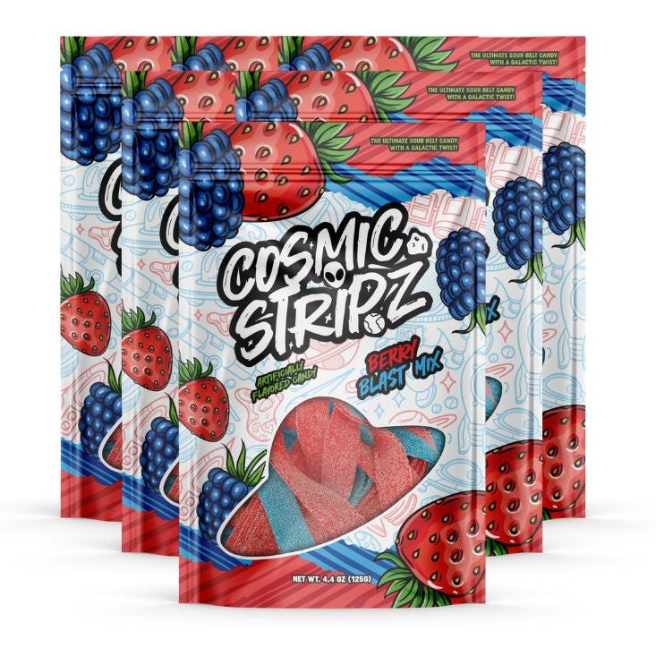 Cosmic Stripz – Berry Blast Mix (4.4oz)