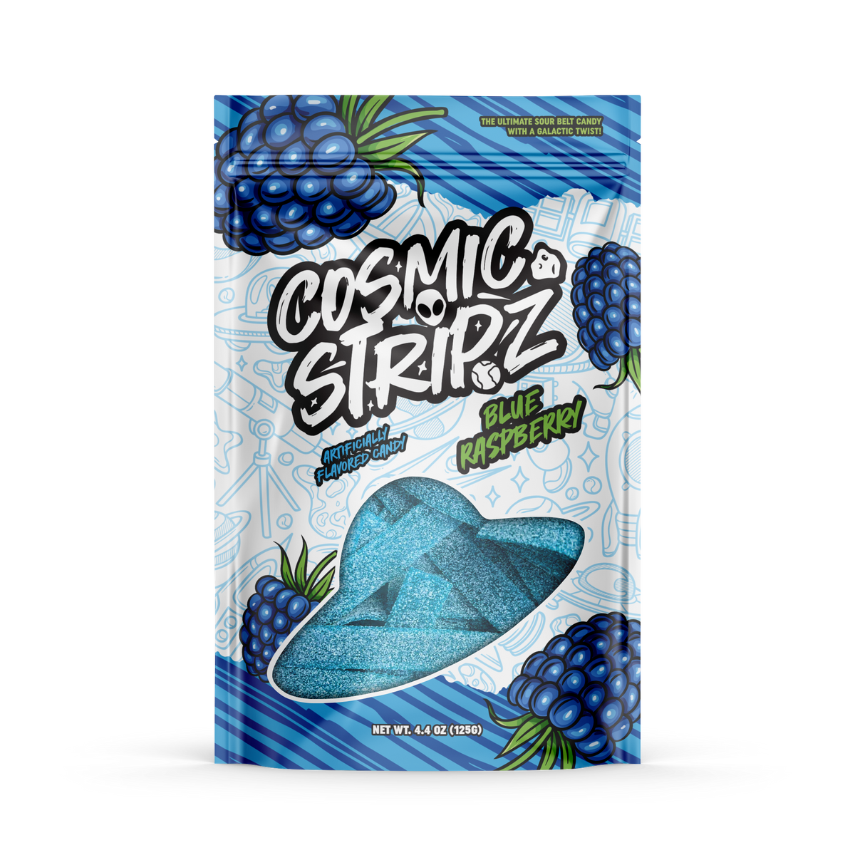 Ecofall Blue Raspberry Cosmic Stripz – Blue Raspberry (4.4oz)